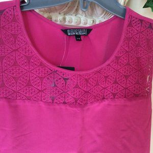 3/$50 - NWT - Hot Pink Sleeveless top by Nicole Miller